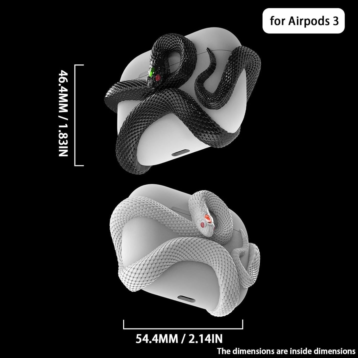 3D Snake Airpods Pro + Snake Airpods case