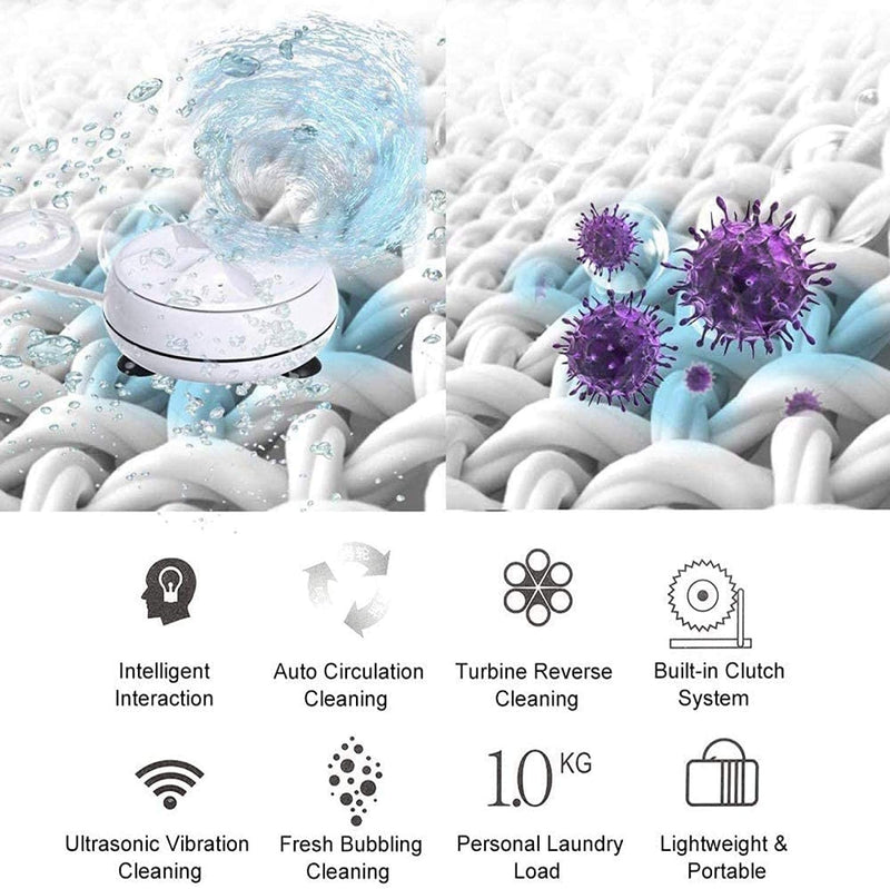 3 in 1 Mini Washing Machine Useful for Clothes, Shoes,Dishes