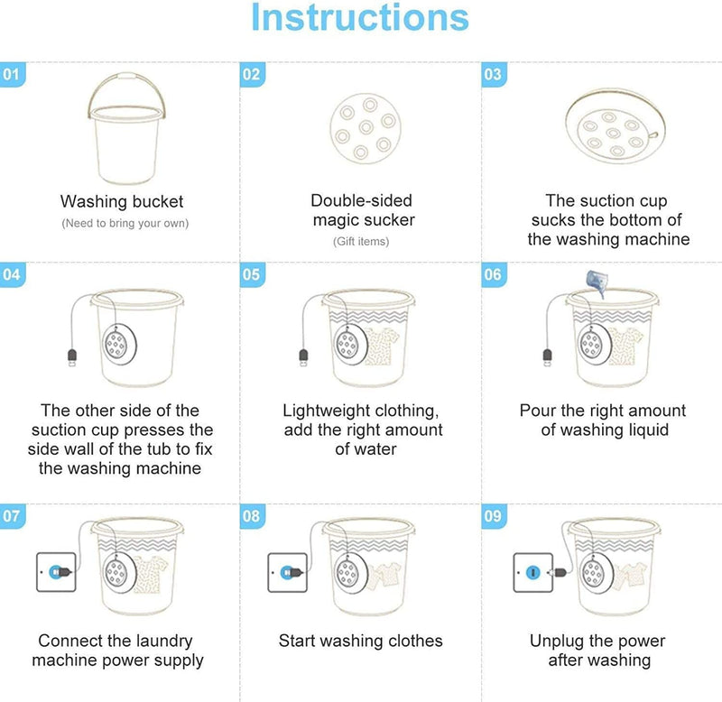 3 in 1 Mini Washing Machine Useful for Clothes, Shoes,Dishes