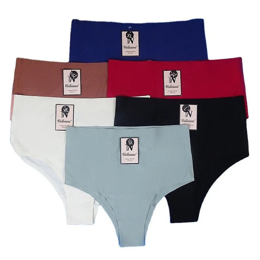 Basic High Waist Women Thong Underwear