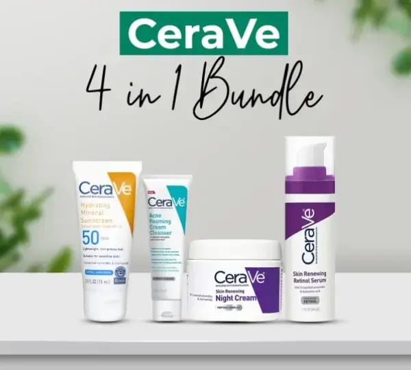 "GLOW SKIN WITH CERAVE 4 in 1 KIT 100% PREMIUM QUALITY"