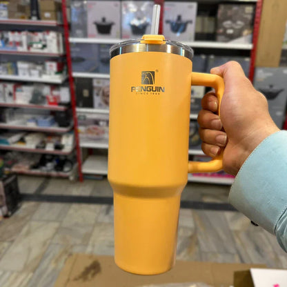 40oz Penguin Insulated Stainless Steel Tumbler with Straw