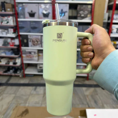40oz Penguin Insulated Stainless Steel Tumbler with Straw
