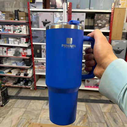 40oz Penguin Insulated Stainless Steel Tumbler with Straw